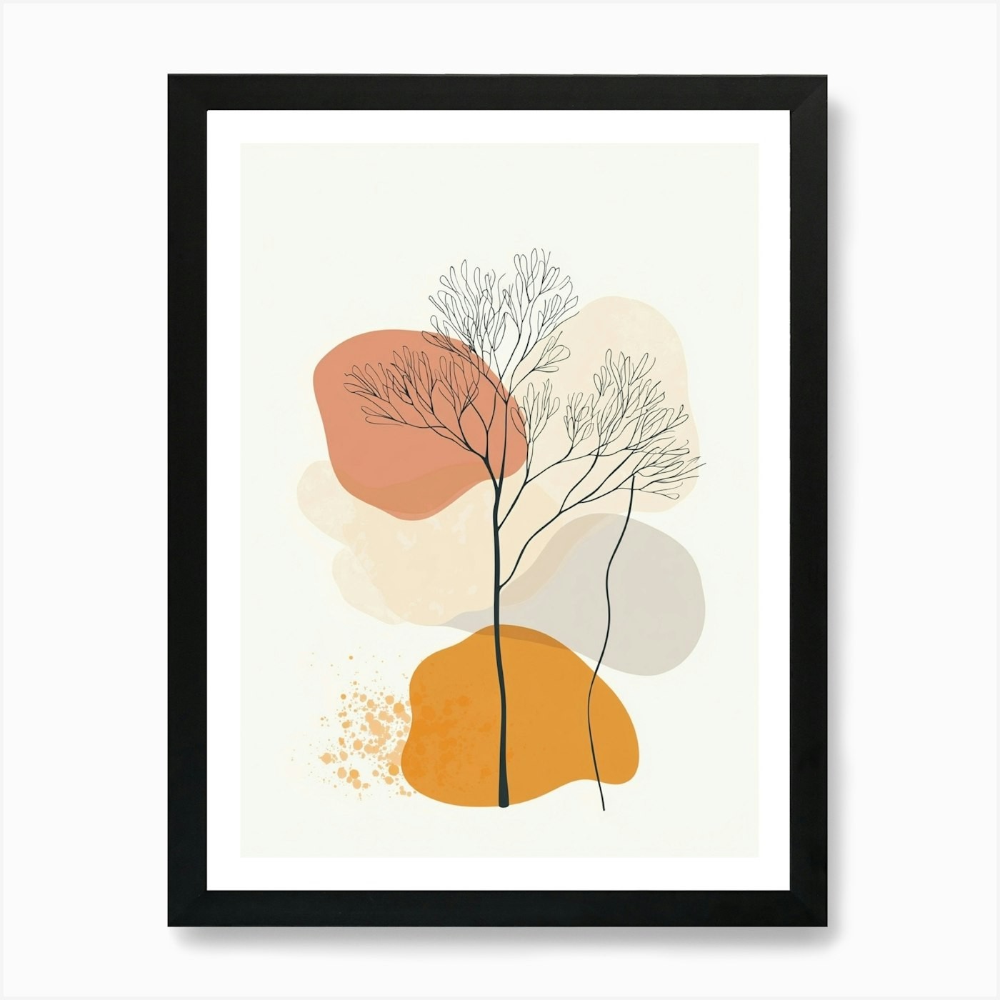 Abstract Tree 18 Art Print Framed Wall Art Poster Canvas Print Picture