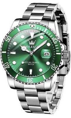 Green Submariner Date Olevs Men s Watch