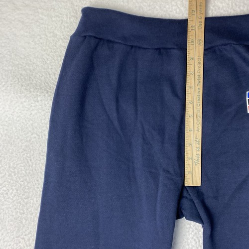 NWT Vintage Levis Sweatpants Mens L Blue 80s Knit Fleece Tapered Leg Gym Casual - Bild 16 von 17