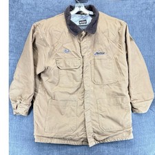Bulwark FR Work Jacket Mens XXL Tan Cotton Nylon Regular Flame Resistant Coat