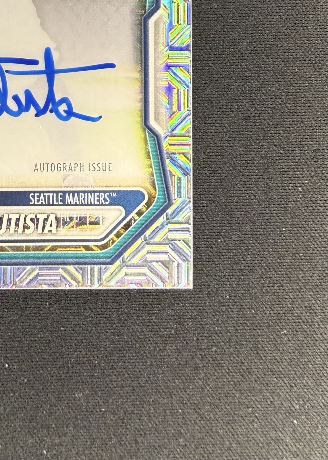 2026 Bowman Chrome Yorger Bautista Mojo Refractor Auto Mariners BMA-YB view 5