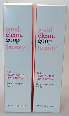 X2 Good Clean Goop Beauty The Powerscrub Scalp Detox Purifying Shampoo 4oz Each