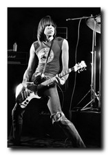 Johnny Ramone Art Print, Cotton Canvas, Digital Paint Brush Style 24X36 Inches