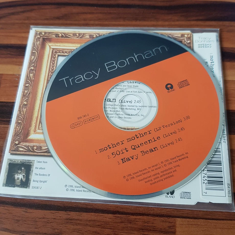 TRACY BONHAM mother mother EX/VG+ (MCD, Pop, Island) - Bild 2 von 2