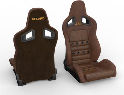 Paar Recaro Sportster CS CarBone Sitze RC Modellauto 3D Druck Maßstab 1/4 - 1/25
