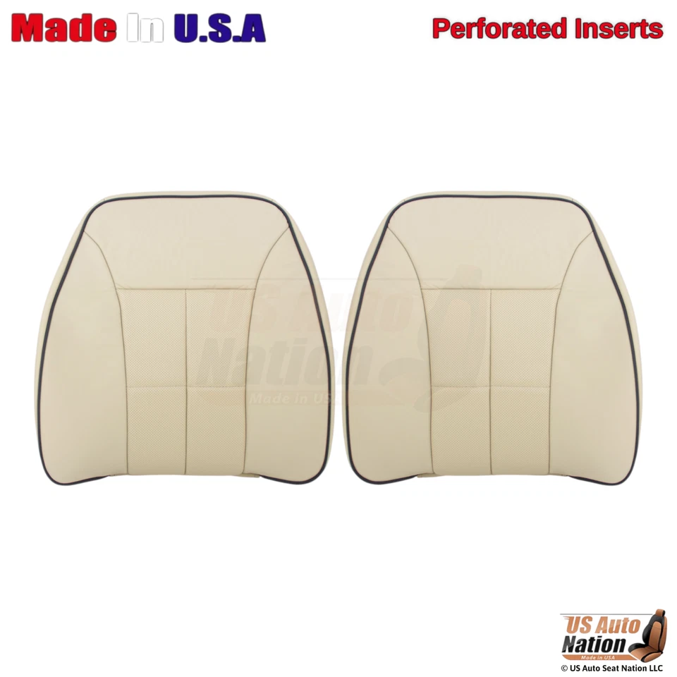 Lincoln MKX 2007 2008 2009 2010 parte inferior delantera y superior cubierta de vinilo perforada bronceada Foto 3 de 4