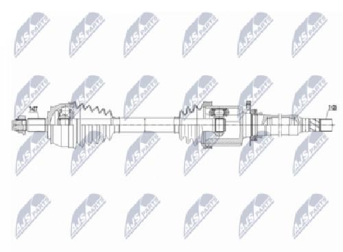 Original NTY Drive Shaft NPW-FT-095 For Fiat Jeep