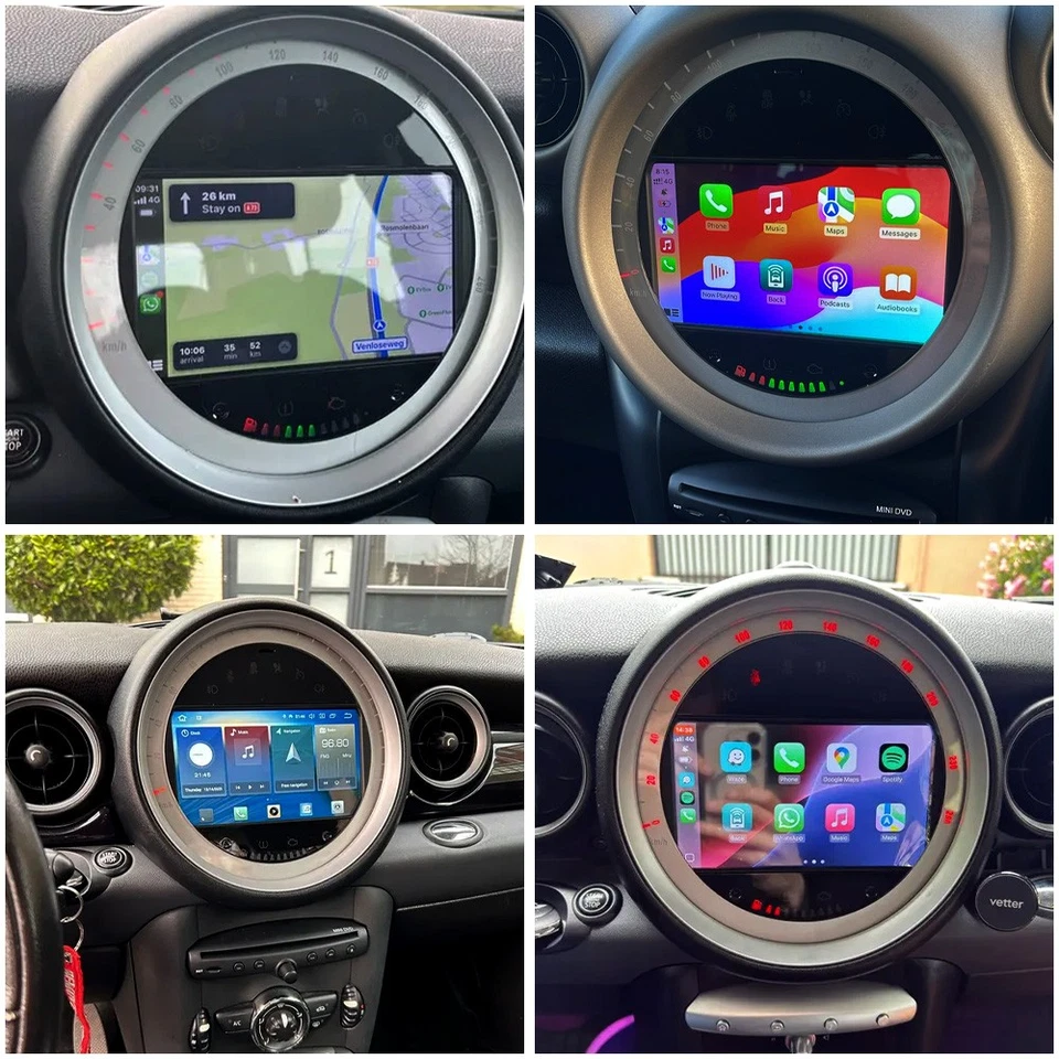 Für BMW Mini Cooper R56 R57 Carplay Autoradio Android 13 4+64GB GPS NAVI CD DVD - Bild 4 von 4