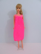 Vintage 1968-69 MOD Barbie Clothes - 1857 DREAM PINK NIGHT GOWN