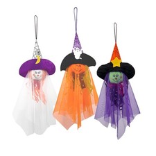 Halloween Hanging Ghost Decorations Outdoor, Pumpkin Witch Assorted