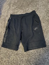 Nike Fleece Shorts Sweats Men Medium Black