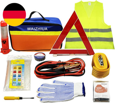12Pcs Car Emergency Tool Kit, Europa Pannenhilfe Auto Auto Sicherheit Kit Autopa