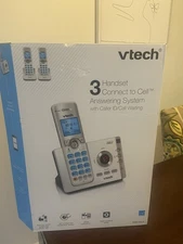Vtech Three cordless Handset Connect to Cell Answering system New