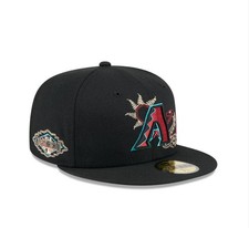 Men's Arizona Diamondbacks Black Cap State Stitch 59FIFTY Fitted Hat