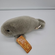 Vintage Fiesta Plush Gray Manatee 7  Realisti...