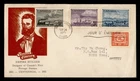 DR WHO 1951 CANADA FDC STAMP CENTENNIAL COMBO TRANSPORTATION TO HONG KONG R62296