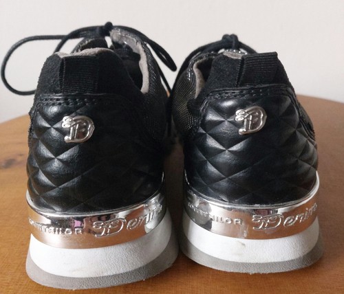 TOM TAILOR Denim Damen Schuhe Sneaker Halbschuh Freizeitschuh Schwarz Gr 37 - Bild 2 von 5