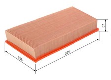 BOSCH Luftfilter 1 457 432 200 für CITROËN  passend für FIAT FSO LANCIA