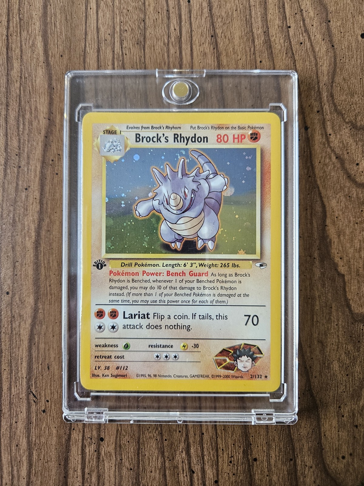 Brock's Rhydon 2000 Gym Heroes #002/132 1st Edition Holo Price Guide -  Sports Card Investor