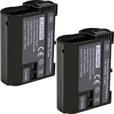 2 Pack of EN-EL15B Batteries for Nikon Z6, Z7, D780, D850, D7500, 1 V1, D500,...