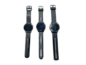 Lot of 3 - Health & Fitness Smartwatches (Garmin & Amazfit) - FOR PARTS READ!