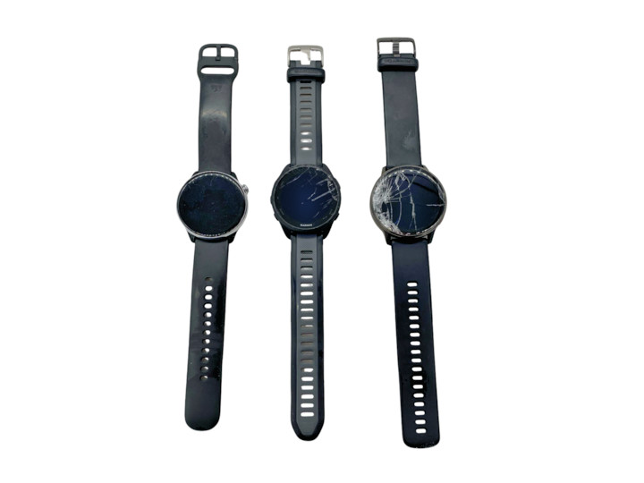 Lot of 3 - Health & Fitness Smartwatches (Garmin & Amazfit) - FOR PARTS READ!
