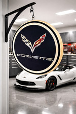 Chevrolet Corvette C7 Double Sided Pub Sign