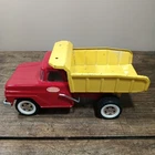 Vintage Tonka Dump Truck Red Yellow Pressed Steel 1960's Mound Minn MN Logo