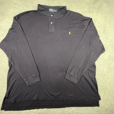 Polo Ralph Lauren Mens Shirt 3XLT Blue Long Sleeve Casual Basic Normal
