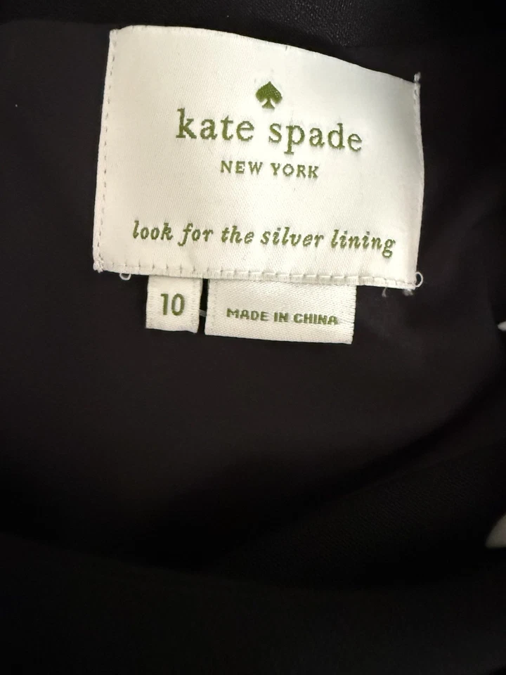 Vestido recto KATE SPADE negro adornado con joyas - 10 - Creme De La Creme $498 Foto 3 de 4