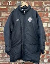 Vintage 2002-04 Liverpool FC Reebok Men’s Black Padded Bench Managers Jacket L