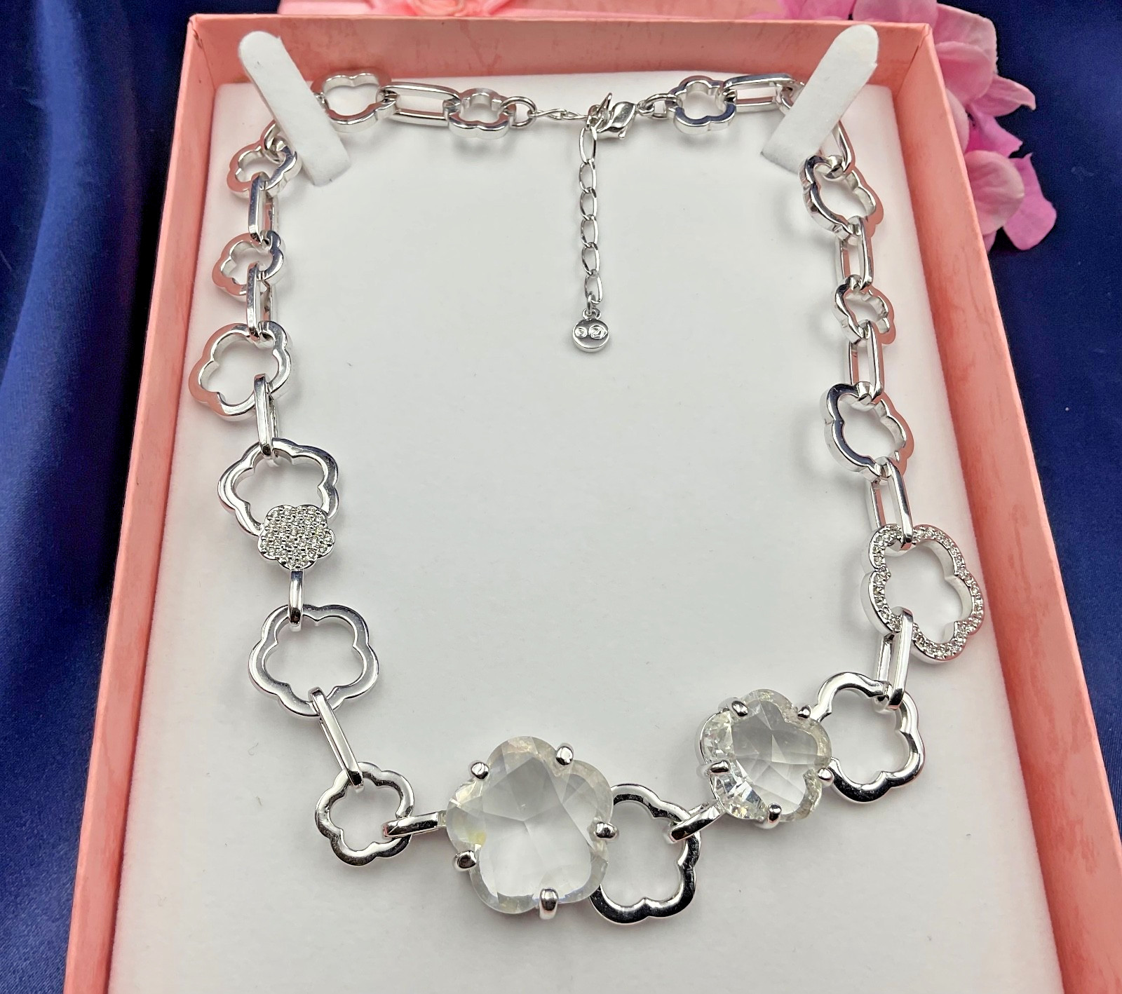 AUTHENTIC SIGNED SWAROVSKI CHERRY BLOSSOM ALL-ARO… - image 1