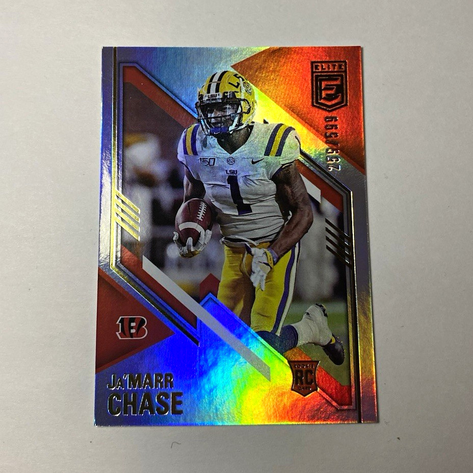 Panini 2021 Donruss Elite Ja'Marr Chase RC #185 Cincinnati Bengals /599