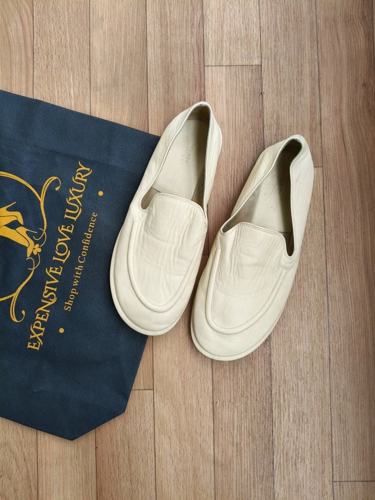 FILA MOCASSINI THE ROW CANAL CREAM TAGLIA EU 39 9 US 6 UK