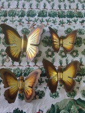 Set of 4 Metal Butterfly Wall Sculpture Wall ...