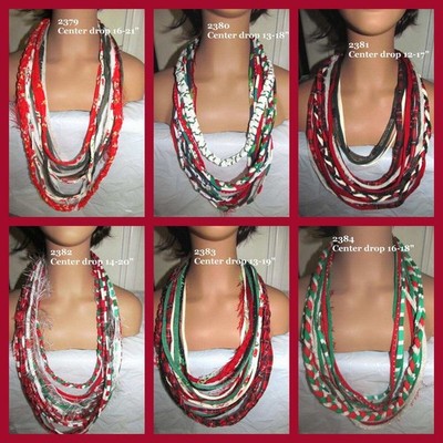 Holidays Yarn Necklace Infinity Scarf 2379-84 * GREAT Gift Idea!