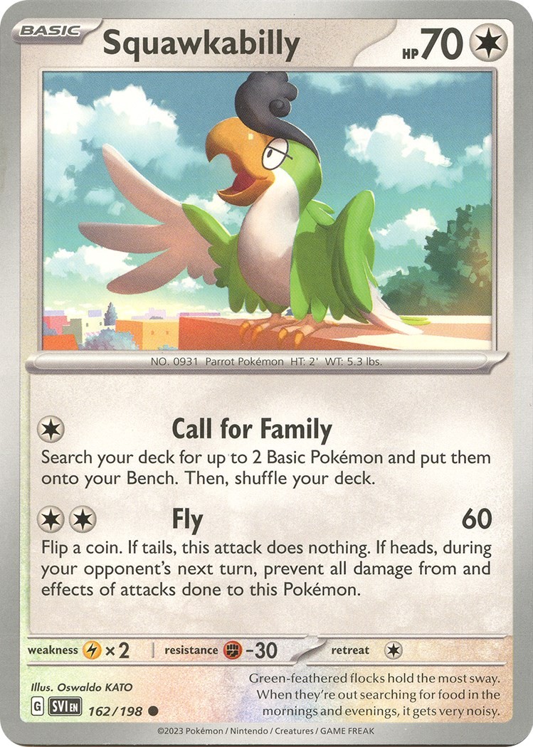 Squawkabilly Common SVI SV01: Scarlet & Violet Base Set 162/198 NM
