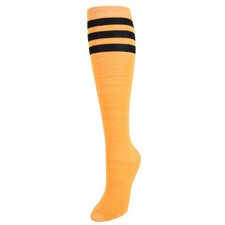 CTM Women's Julietta Fashion Knee-High Striped Socks 1 Pair 