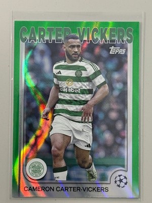 Cameron Carter-Vickers Celtic Fc Neon Green 2024/25 Topps UCC Flagship #117