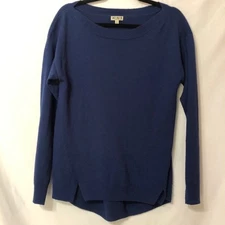 14th & Union Blue Crew Neck Pullover Sweater Womens S Soft Casual Preppy