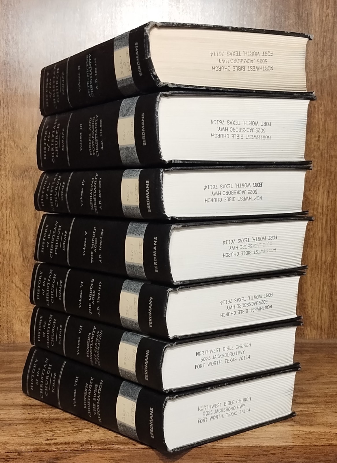 History of the Christian Church Vol 2-7 Set Phillip Schaff Eerdmans HC