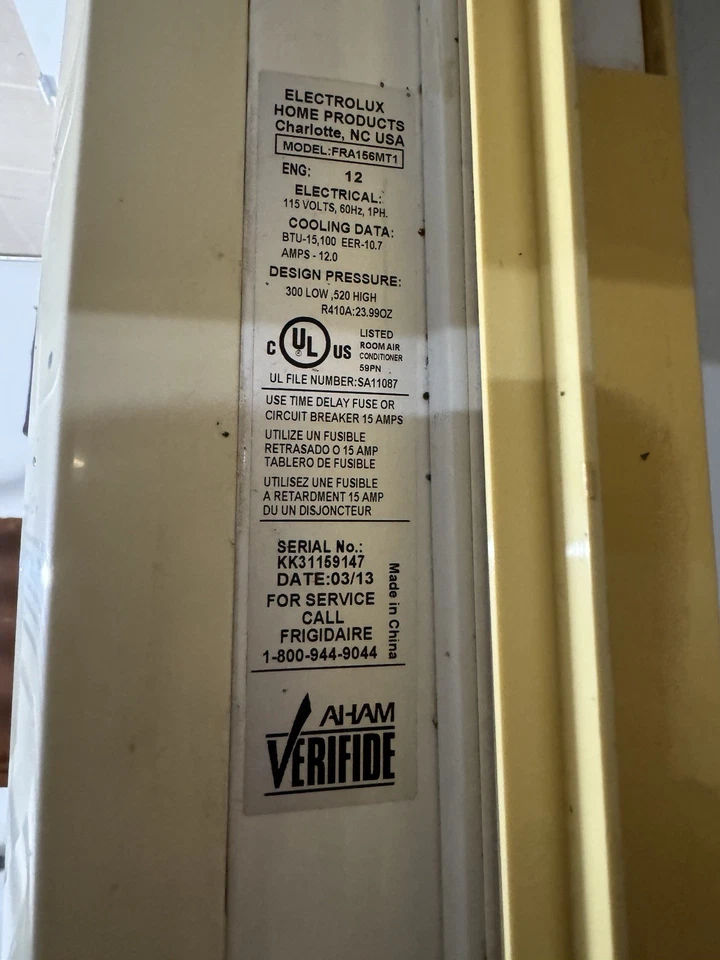 Frigidaire air conditioner used #FRA156MT1 15,100 BTU - Image 2 of 4
