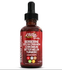 Organic Ceylon Cinnamon Berberine Liquid Drops Supplement with Bitter Melon Extr