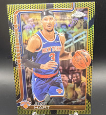 2025-26 Topps Chrome Josh Hart Yellow Refractor #160 /275 Knicks NBA