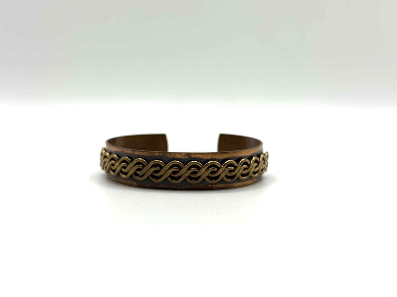 Vintage copper cuff bracelet