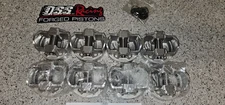 DSS RACING FX SERIES FORGED 400 SBC CHEVY PISTONS 23 DEGREE FLAT TOP 1-2300-4125