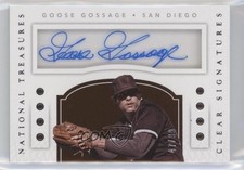 2016 National Treasures Clear Signatures 47/99 Rich Gossage Goose Auto HOF 00et