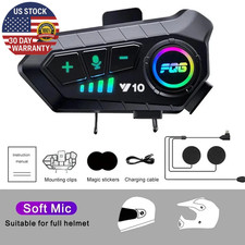 Bluetooth 5.3 Helmet Headset Wireless Hands-Free Call Phone Kit Motorcycle Water