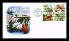US COVER SONGBIRDS IN THE SNOW FIRST DAY ISSUE SETENANT PANDA CACHET