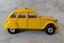 Corgi Citroen 2CV6 Vintage Yellow French Classic Car Sunroof Made In GT Britain 